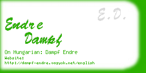 endre dampf business card